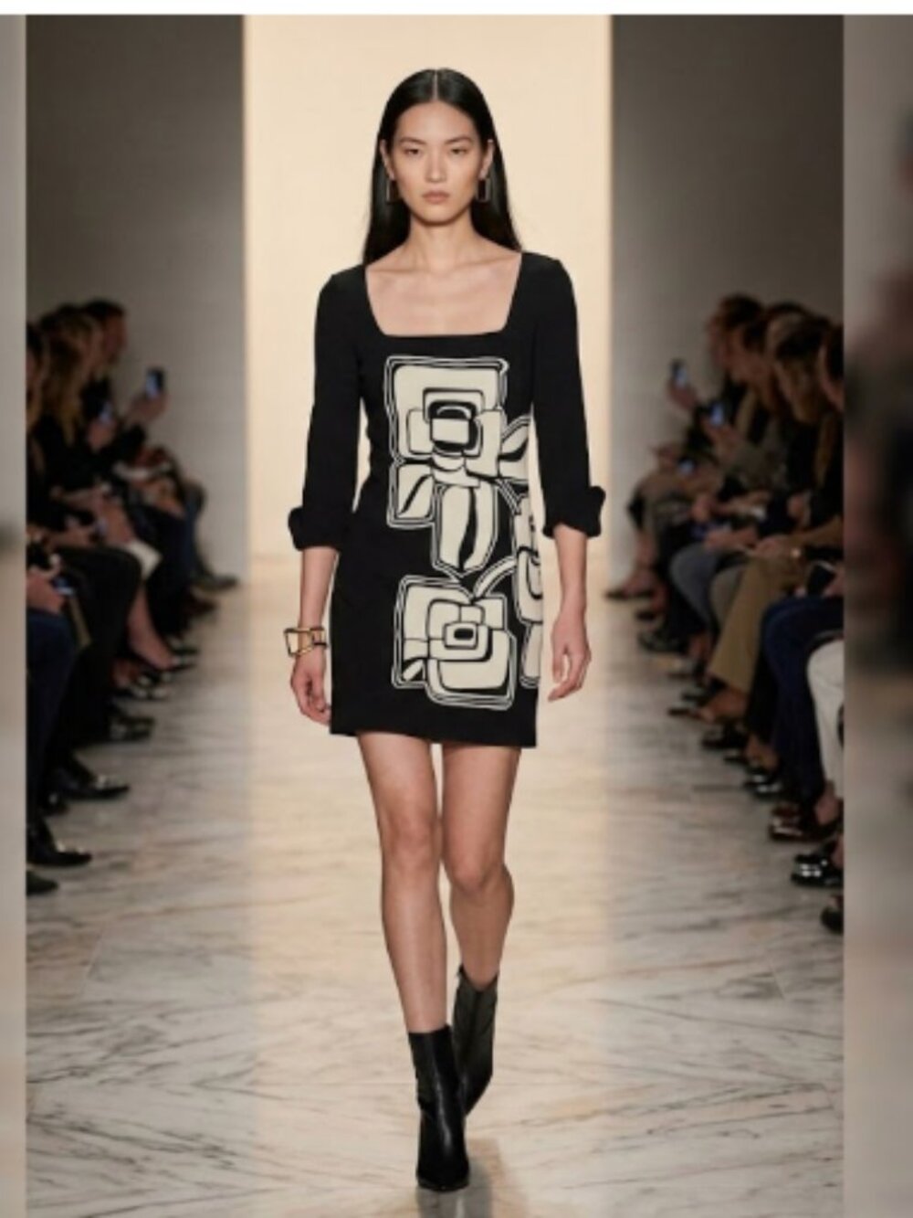 Tibi XSmall Dress Black White